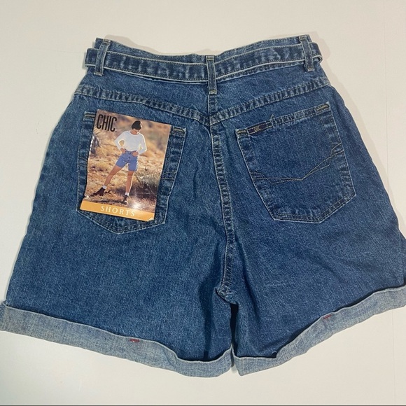 Vtg CHIC Jeans Military Jean Short - Picture 2 of 6
